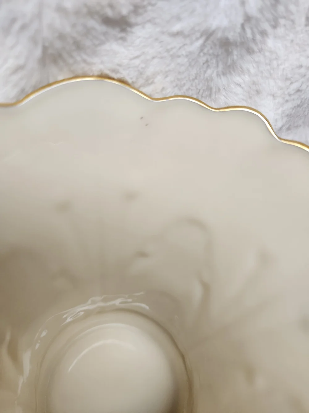 Lenox Ivory Porcelain Vase with Gold Trim